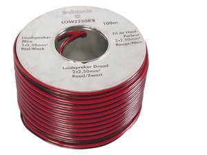 CABLE ROJO  NEGRO ALUMINIO CAPA COBRE  2 x 250mm BOBINA ROLLO 100m