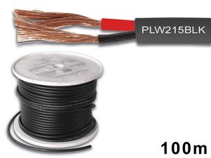 CABLE PARA ALTAVOZ PROFESIONAL ALTA CALIDAD NEGRO  2 x 150mm  BOBINA 100m