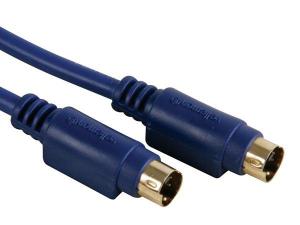 CABLE VIDEO SVHS MACHO  SVHS MACHO BAADO ORO CONECTORES DORADOS  10 m