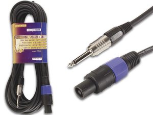 CABLE ADAPTADOR CONVERTIDOR PROFESIONAL  SPEAKON  JACK MONO 635mm  10 m