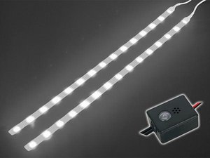 DOBLE CINTA AUTOADHESIVA LEDs BLANCOS CON UNIDAD DE CONTROL