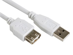 CABLE ALARGADOR EXTENSOR USB 20  MACHO TIPO USB A   HEMBRA TIPO USB A  1 m
