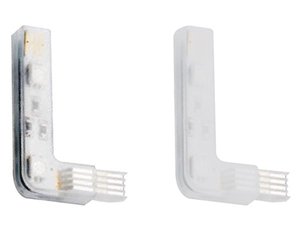 CONECTOR EN FORMA DE L PARA TIRA Y CINTA DE LEDs RIGIDA