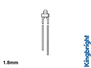 LED ESTANDAR 18mm NARANJA DIFUSO