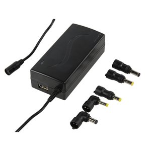 MINI ADAPTADOR UNIVERSAL 45W PC PORTATIL 5 CONECTORES