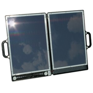 CARGADOR SOLAR PLEGABLE 13W 12V BATERIAS PLOMO PINZAS 