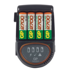 CARGADOR PILAS H500 AAAAA CON 4 PILAS AA NiMH  2700mAh