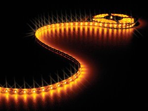 CINTA 300 LEDs FLEXIBLE INTEMPERIE AMARILLO NARANJA 1m