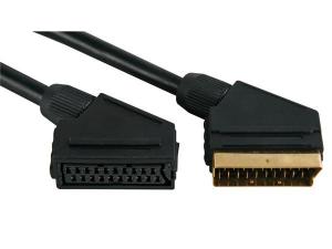 CABLE PARA VIDEO EUROCONECTOR SCART MACHO A SCART HEMBRA  LONGITUD 5 m