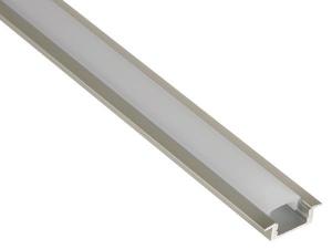 PERFIL DE ALUMINIO GRUESO PARA CINTAS DE LEDs  PARA EMPOTRAR  ALTURA 7mm  2m