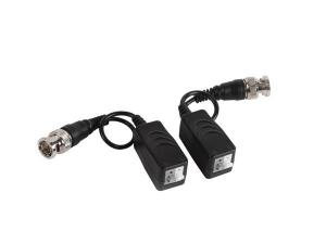 BALUN VIDEO CON BORNE DE CONEXION PUSHPIN Y CABLE BNC PAREJA INSTALCIONES CCTV