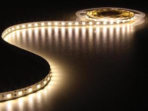 CINTA DE LEDs FLEXIBLE  COLOR BLANCO CALIDO  300 LEDs  5m  24V 96wm