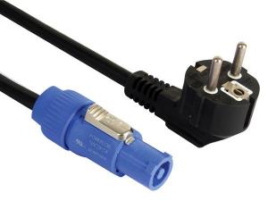 CABLE DE GOMA  CONECTOR SCHUKO  CONECTOR NEUTRIK POWERCON  230V  180 m