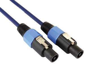 CABLE ALTAVOZ PROFESIONAL  SPEAKON MACHO 2 POLOS  SPEAKON MACHO  AZUL  5 m