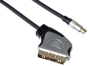 CABLE CONECTOR SCART MACHO A CONECTOR VIDEO SVHS MACHO PROFESIONAL 15m