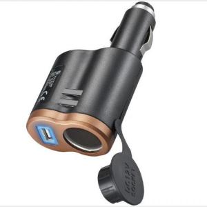 ALIMENTADOR CARGADOR USB CON TOMA DE MEHERO LIBRE PARA COCHE 12V 1A