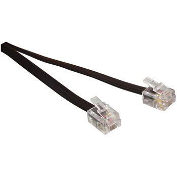 CABLE EXTENSION MODULAR DE 2mm NEGRO RJ11 LONGITUD 2m 