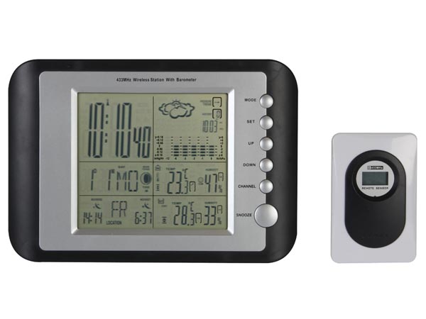 ESTACION METEOROLOGICA INALA�MBRICA BAROMETRO RELOJ