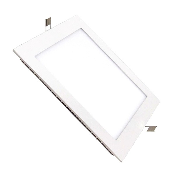 DOWNLIGHT CUADRADO LED  ARO BLANCO  BLANCO FRIO  120  205cm  18W  1400lm