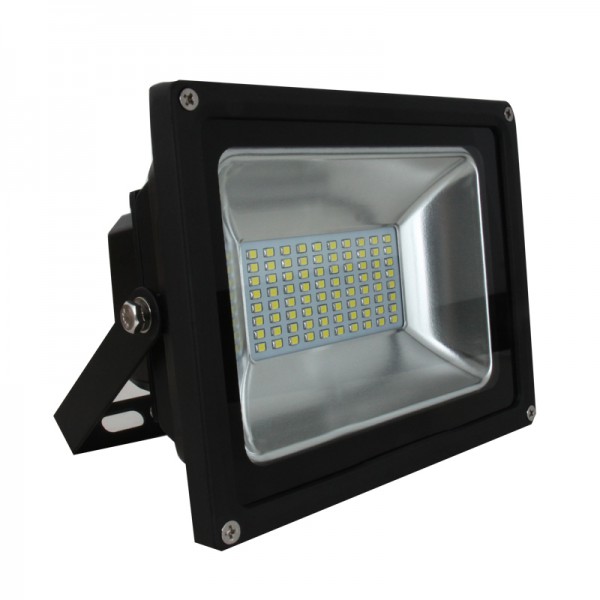 FOCO PROYECTOR LED EXTERIOR ORIENTABLE  LEDs SMD  30W  6000K  3000lm  NEGRO
