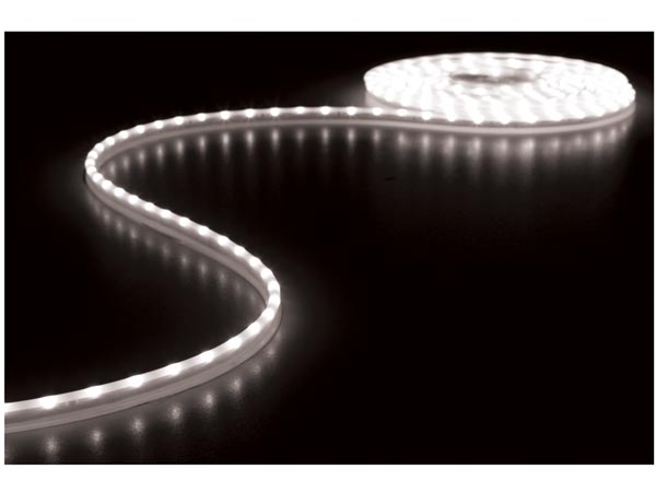 CINTA DE LEDs FLEXIBLE  COLOR BLANCO FRO 6500K  300 LEDs  5m  12V