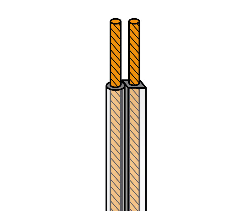 ROLLO DE CABLE PARALELO PARA ALTAVOZ TRANSPARENTE  2 x 15mm  100 metros