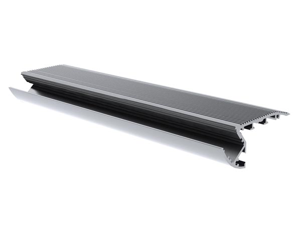 ALUSTAIR  PERFIL DE ALUMINIO PARA CINTAS DE LEDs  ESCALERA  ANODIZADO  2m