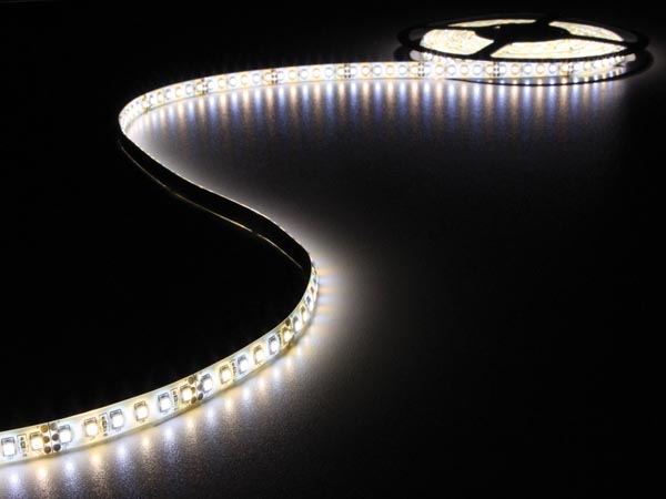CINTA LEDs FLEXIBLE  BLANCO FRIO  CALIDO  600 LEDs  5m  12V  18W18W  36W