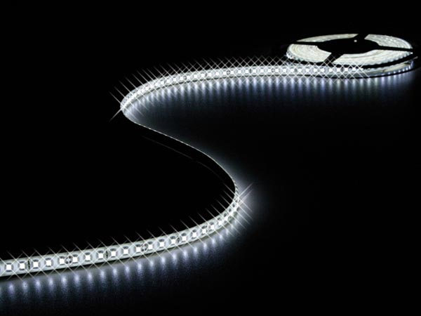 CINTA TIRA DE LEDs FLEXIBLE  BLANCO FRIO  600 LEDs  5m  24V  40W