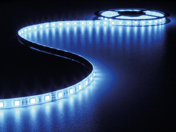 CINTA TIRA DE LEDs FLEXIBLE ILUMINACION  AZUL  300 LEDs  5m  24V  50W