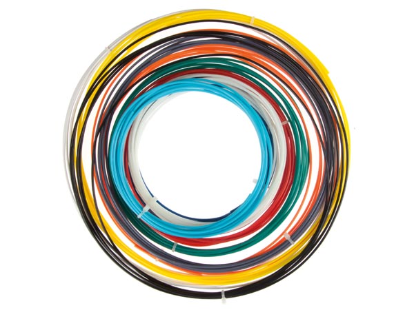 JUEGO CON FILAMENTO PLA DE 175mm PARA IMPRESORA 3D Y BOLIGRAFO 3D   10 COLORES