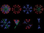 POTENTE EFECTO MOONFLOWER  158 LEDs RGB RGB BLANCO  11 PROGRAMAS  DMX 3 CAN