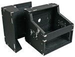 FLIGHT CASE DJ 19 2  6  4 UNIDADES  CAJA TRANSPORTE CON REVESTIMIENTO NEGRO