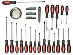 JUEGO DESTORNILLADORES PUNTA MAGNETICA 60 UND VASTAGO CROMO VANADIO CUENCO 110mm