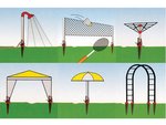 PIE ANCLAJE MULTIUSOS PARA PARASOL SOMBRILLA TIENDA CAMPAA CARPA REDES DUCHAS