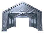 CARPA PARA FIESTAS BODAS CON VENTANAS LATERALES COLOR GRIS MARENGO  4 x 6 m