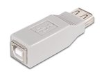 ADAPTADOR CONVERSOR  CONECTOR USB HEMBRA TIPO A  CONECTOR USB HEMBRA TIPO B