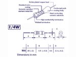 RESISTENCIA PELICULA METALICA  620000 Ohm  620K  14W  5