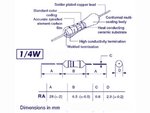 RESISTENCIA DE CARBON  68 Ohm  6E8  14W  5