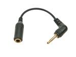 CABLE ESTEREO ADAPTADOR  JACK HEMBRA 35mm  JACK MACHO 25mm  4 cm