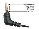 CABLE ESTEREO ADAPTADOR  JACK HEMBRA 35mm  JACK MACHO 25mm  4 cm