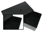 CAJA DE PLASTICO NEGRA RESISTENTE IDEAL CIRCUITOS IMPRESOS  200 x 110 x 65 mm