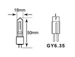 BOMBILLA LAMPARA 300W 120V GX635 EFECTOS LUZ DISCO PUB