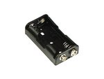 PORTAPILAS SOPORTE PARA PILAS  2 x AA R06 R6 LR6  CON TERMINALES CLIP
