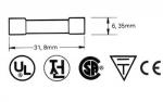 FUSIBLE RAPIDO 635 x 32mm 2A  10 UNIDADES POR CAJA