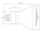 BOMBILLA DE BAJO CONSUMO PAR30  15W  240V  E27  2700K