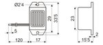 ZUMBADOR ELECTROMAGNETICO 80dB 30mA 15VDC