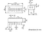 INTERRUPTOR DIP DE 6 POSICIONES SWITCH ON OFF CIRCUITOS