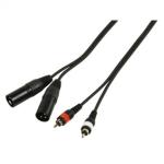 CABLE 2 x RCA MACHO  2 x XLR 3 PINES MACHO 15 METROS