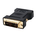 ADAPTADOR DVI MACHO  VGA HEMBRA CONEXIONES BAADO ORO